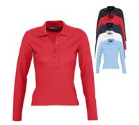 L535 SOL´S Damen Langarm Polo Podium Red M