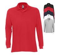 L539 SOL´S Langarm Polo Star Black M