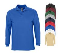 L549 SOL´S Langarm Polo Winter II Grey Melange L