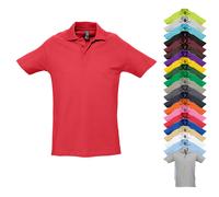L562 SOL´S Polo Spring II Kurzarm Ash (Heather) L
