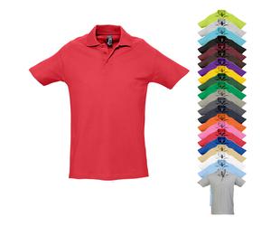 L562 SOL´S Polo Spring II Kurzarm Grey Melange 4XL