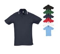 L585 SOL´S Kontrast-Polo Practice Black S