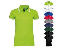 L586 SOL´S Damen Polo Shirt Pasadena Black L