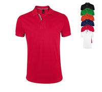 L587 SOL´S Herren Polo Shirt Portland Black S