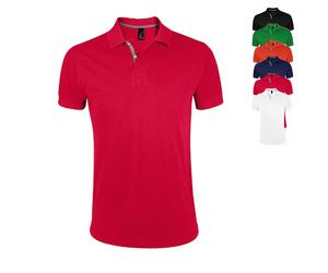 L587 SOL´S Herren Polo Shirt Portland Black XXL