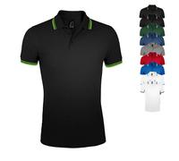 L591 SOL´S Herren Polo Shirt Pasadena Grey Melange XL