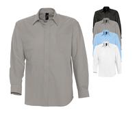 L613 SOL´S Herren Oxford-Langarmhemd Boston White 3XL