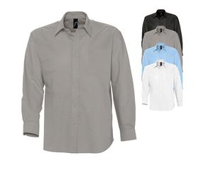 L613 SOL´S Herren Oxford-Langarmhemd Boston White M