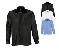 L623 SOL´S Popeline-Langarmhemd Baltimore White M