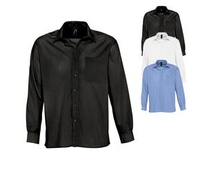 L623 SOL´S Popeline-Langarmhemd Baltimore White M