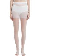 L6NqIAG Dünne Strumpfhosen Schwarze Strumpfhosen ohne Zehen for Frauen, dünne Zehenpartie, offenes Kontrolloberteil, Strumpfhose, Sommerstrumpf(White,L)