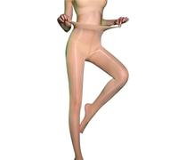 L6NqIAG Dünne Strumpfhosen Strumpfhosen Elastizität Nylon Sommer Strümpfe Weibliche Glänzende Frauen(Light khaki,L-XXL)