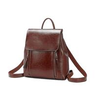 L6NqIAG Lederrucksack für Damen Frauen Rucksack Cross Body Umhängetasche Echtes Leder Mädchen Schule Weibliche Natürliche Haut Buch Laptop Messenger Bags