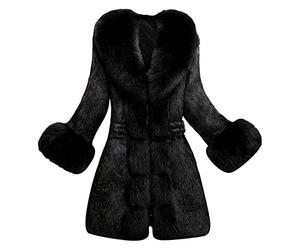 L9WEI Strickjacke Damen Softshelljacke Winddicht Winterjacke Fahrradjacke Softshellmantel Jacke Winter Lang Wollmantel