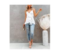 LA Angels Blusentop in Weiß - Größe M | Damen Blusen