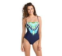 La Blanca Damen Bandeau Einteiler Badeanzug, Indigo//Monarch Seas, 36
