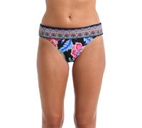 La Blanca Damen Hipster-Badeanzughose mit gerafftem Band Bikini-Unterteile, Schwarz/Midnight Magic, 38