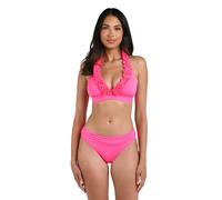 La Blanca Damen Island Goddess Banded Halter Swimsuit Top Bikini, Helles Rosa, 40