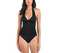 La Blanca Damen Island Goddess Neckholder-Tankini-Badeanzug Tankinioberteil, schwarz, 38
