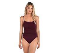 La Blanca Damen Island Goddess Rouched Body Lingerie Mio One Piece Swimsuit Badeanzug, Rot (Dark Cherry), 38