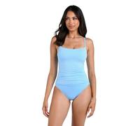 La Blanca Einteiliger Damen-Badeanzug, Motiv: Island Goddess, Geraffte Seite, Crystal Blue, 16