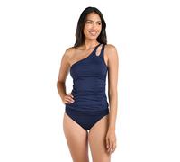 La Blanca Island Goddess Tankini, One-Shoulder, mit Cut-Out-Detail, Indigo/Mandala-Traum, 16