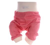 La Bortini Baby Schlupfhose in Rot gestreift weiche Erstlingshose Bequeme Hose für Weihnachten Babykleidung für Neugeborene Jungen und Mädchen Babyhose (DE/NL/SE/PL, Numerisch, 68, 74, Creme-rot)