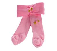 La Bortini Baby Strumpfhose Set Rosa Stirnband mit Blumen Festlich Baumwolle Mädchen Outfit Taufe Geburt Babykleidung Erstlingsset Elegant (DE/NL/SE/PL, Numerisch, 62, 68, Rosa)