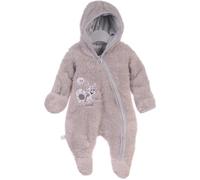 La Bortini Overall Baby Wagenanzug Frühling Übergangsanzug Anzug Fleece 50 56 62 68 74 UNI (grau, 56)