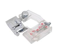 La Canilla ® - Fuß für Schrägband, lebendig und Saum, Snap-on für Nähmaschinen Alfa Singer, Brother, Juki, Lidl und mehr