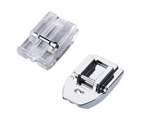 La Canilla ® - Nähmaschine W6 Reißverschlussfuß (Nahtverdeckter) Nähfuß 2 Stück Zübehor Set | Singer Nähmaschine, AEG, Privileg, Carina, Silvercrest