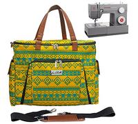 La Canilla Nähmaschinen-Tasche | Universal-Tragetasche, kompatibel mit den meisten Singer, Brother und anderen | mit mehreren Zubehör-Aufbewahrung, Schultergurt und abnehmbarem gepolstertem Brett