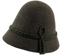 La Chasse® Schinderhannes-Trachtenhut Stopselhut Jagdhut Försterhut Oliv & braun von Oefele Jagd & Outdoor 100% Wolle Made in Germany für Jäger oder Fasching (as3, Numeric, Numeric_62, Braun)