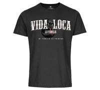 LA FAMILIA VIDA LOCA, "Be Careful who You Trust T-Shirt Mi Familia es Primero, schwarz oder weiß (Schwarz, 4XL)