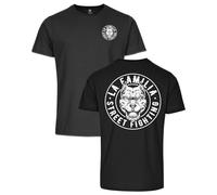 LA FAMILIA VIDA LOCA, La Familia Original Herren T-Shirt, Tshirt Farbe Schwarz, Design Street Fighting Vida Loca, Größe S-5XL (DE/NL/SE/PL, Alphanumerisch, M, Regular, Regular, Schwarz)
