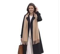 LA FERANI Damen Kaschmir Schal Herbst 200x70 dünn Kaschmirschal Wollschal Wolle Uni Farbe Damenschal Geschenk für Sie
