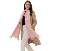 LA FERANI Damen Kaschmir Schal Herbst 200x70 dünn Kaschmirschal Wollschal Wolle Uni Farbe Damenschal Geschenk für Sie