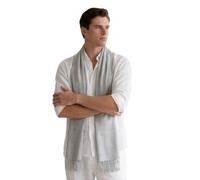 LA FERANI Herren Sommerschal Kaschmir 200x70cm extra dünn für formelle Anlässe Anzug elegant Stil Klassik geschmeidig grau leicht Herrenschal Geschenk für Ihn (Hell Grau)
