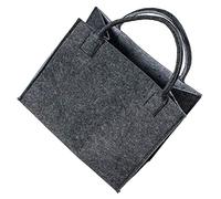 LA FIORE 24 Hochw. Filztasche Einkaufstasche Filz Shopper Festival Damen Handtasche grau-hellgrau