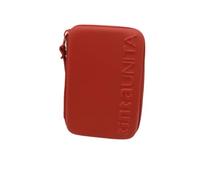 La Gazza Untia ONE TIME Federmäppchen komplett mit 3 Fächern 1 Reißverschluss - New 2025/2026, Rot aus, Federmäppchen für die Schule