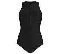 Badeanzug LASCANA ACTIVE, Damen, Gr. 38, N-Gr, schwarz, Recycling-Polyamid, unifarben, Badeanzüge Badeanzug, herausnehmbare Softcups, mit Unterbrustgummi vorne, Racerback (14782706-38) schwarz