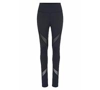 Funktionsleggings LASCANA ACTIVE, Damen, Gr. M (40/42), N-Gr, schwarz, Trikot, Obermaterial: 75% Polyester, 25% Elasthan. Netz: 90% Polyester, 10% Elasthan, Mesh, unifarben, figurbetont lang, Hosen, M