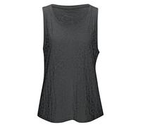 Funktionstop LASCANA ACTIVE, Damen, Gr. L (44/46), blau (schwarz), Obermaterial: 60% Baumwolle, 40% Polyester, gemustert, unifarben, lässig geschnitten hüftlang, Rundhals, normaler Saum, Tops, Leo-Opt
