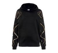 Hoodie LASCANA ACTIVE "-Kapuzensweatshirt" Gr. XS (32/34), schwarz (gold, schwarz) Damen Sweatshirts (68213951-XS) gold, schwarz