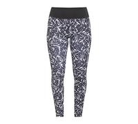 Leggings LASCANA ACTIVE "Splash", Damen, Gr. 36/38, N-Gr, weiß (schwarz, marmoriert, weiß), Obermaterial: 85% Polyester, 15% Elasthan, gemustert, figurbetont lang, Hosen Leggings, Sporthose mit Allove