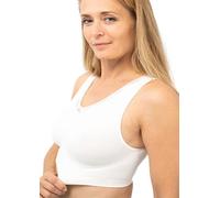 LA LUNA Bustier Damen, Soft Schlaf Still Sport BH | Büstenhalter bügellos, Umstandsbh Schwarz/Weiß/Grau/Hautfarben, Bralette Lift Wohlfühl Bra, ohne Bügel, nahtlos, Yoga Sport Bustier