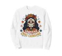 La Mamá Mas Chingona Sugar Skull Mother's Day Sweatshirt