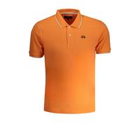 La Martina Arancione Baumwoll Herren Poloshirt 2XL