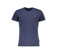 La Martina Blaues Baumwoll Herren T-Shirt 2XL