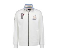 LA MARTINA Cardigan Herren Comfort Fit Baumwolle weiß, XXL